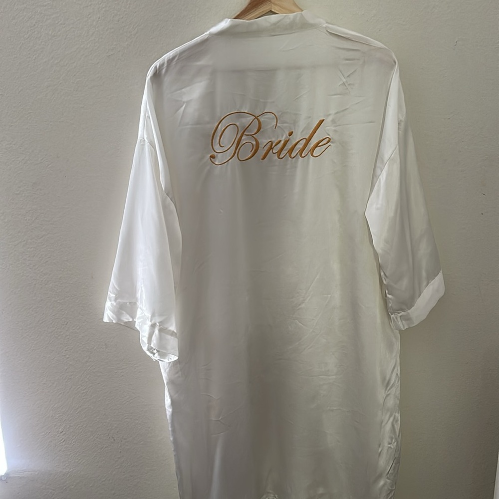 Elegant White Satin Bride Pillow Cover